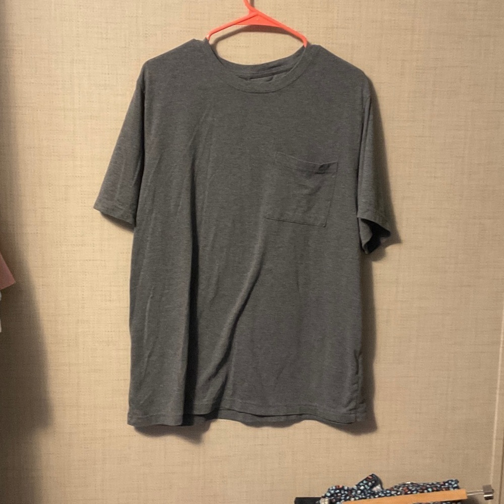 Athletic Works Dark Gray Men's Short Sleeve Tee